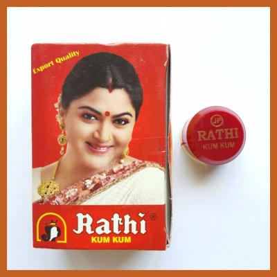 Rathi Kumkum Powder Dark Kumkum Color Kungkumam Powder